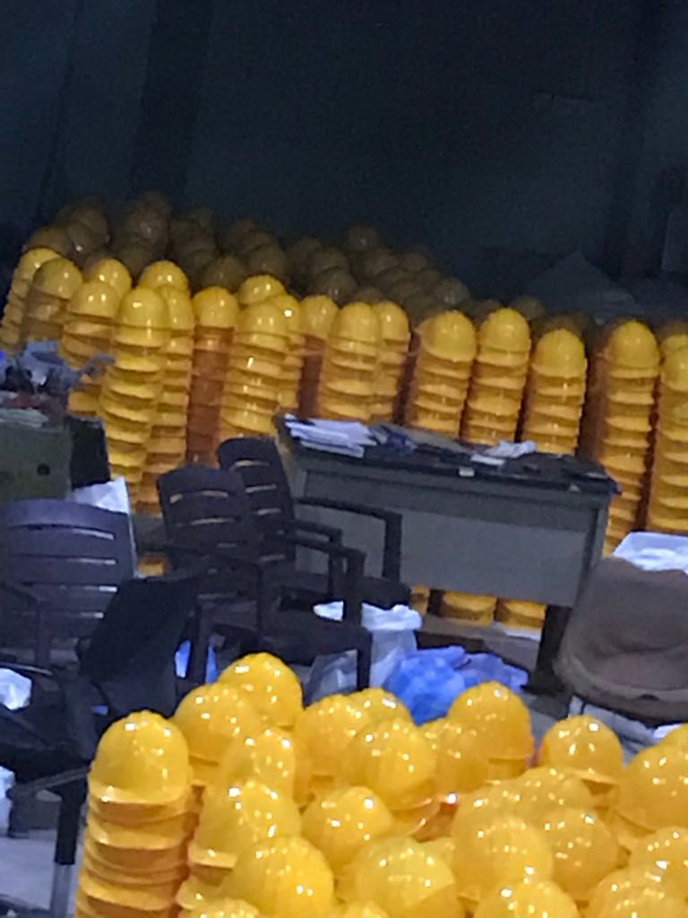 Safety helmet production